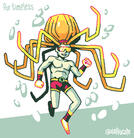 jelly-man, a friend's oc